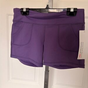 Vibrant Purple Athletic Shorts for Women